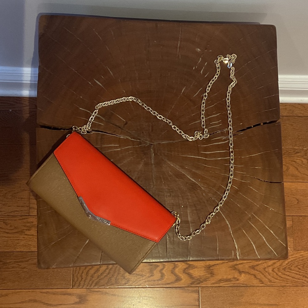 Fendi Vibrant Tangerine and Tan Wallet - Picture 11 of 11